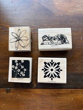 Mixed Mounted Rubber Stamps Flowers Garden