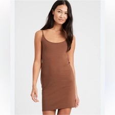 NWOT Banana Republic S Camisole Layering Brown Slip Dress 131804