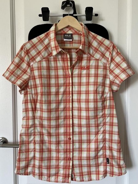 Women Jack Wolfskin Shirt Orange 40 / L / 48