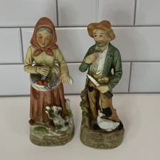 Vintage Homeco Farmer & Wife Figurines