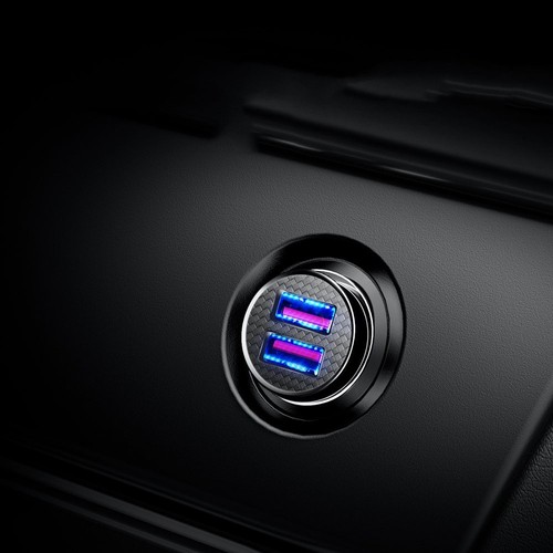 Baseus Circular inteligentna ładowarka samochodowa 2x USB QC3.0 Quick Charge 3.0 - Zdjęcie 8 z 12
