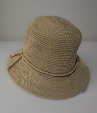 NOS 90s Liz Claiborne Woven Cloche Hat  y2k Grunge Era  Spring Summer  Foldable