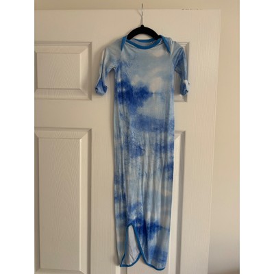 Little Sleepies Newborn Cloud Tie Dye Bamboo Sleep Sack Gown