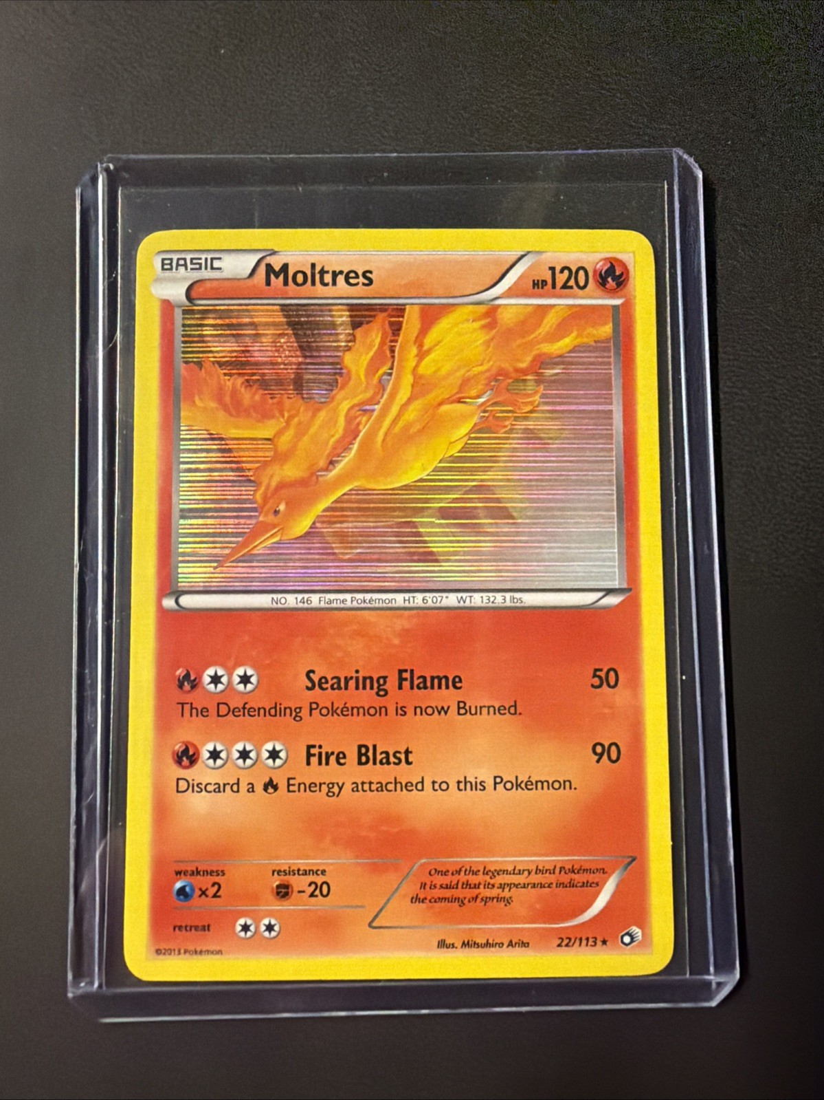 Moltres 22/113 Legendary Treasures Holo