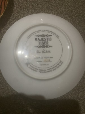 Franklin Mint Heirloom Recommendation Majestic Tiger Limited Edition By Ron Kim