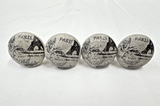 FRENCH SHABBY CHIC PARIS FRANCE STONE CUPBOARD DRESSER KNOBS DRAWER