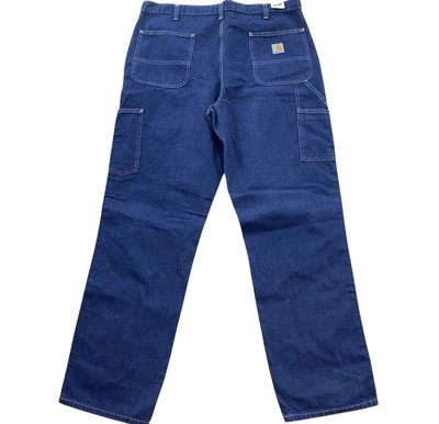 Carhartt(30×32) Carhartt Men's Relaxed Fit Dark Khaki Canvas Work Pants (32