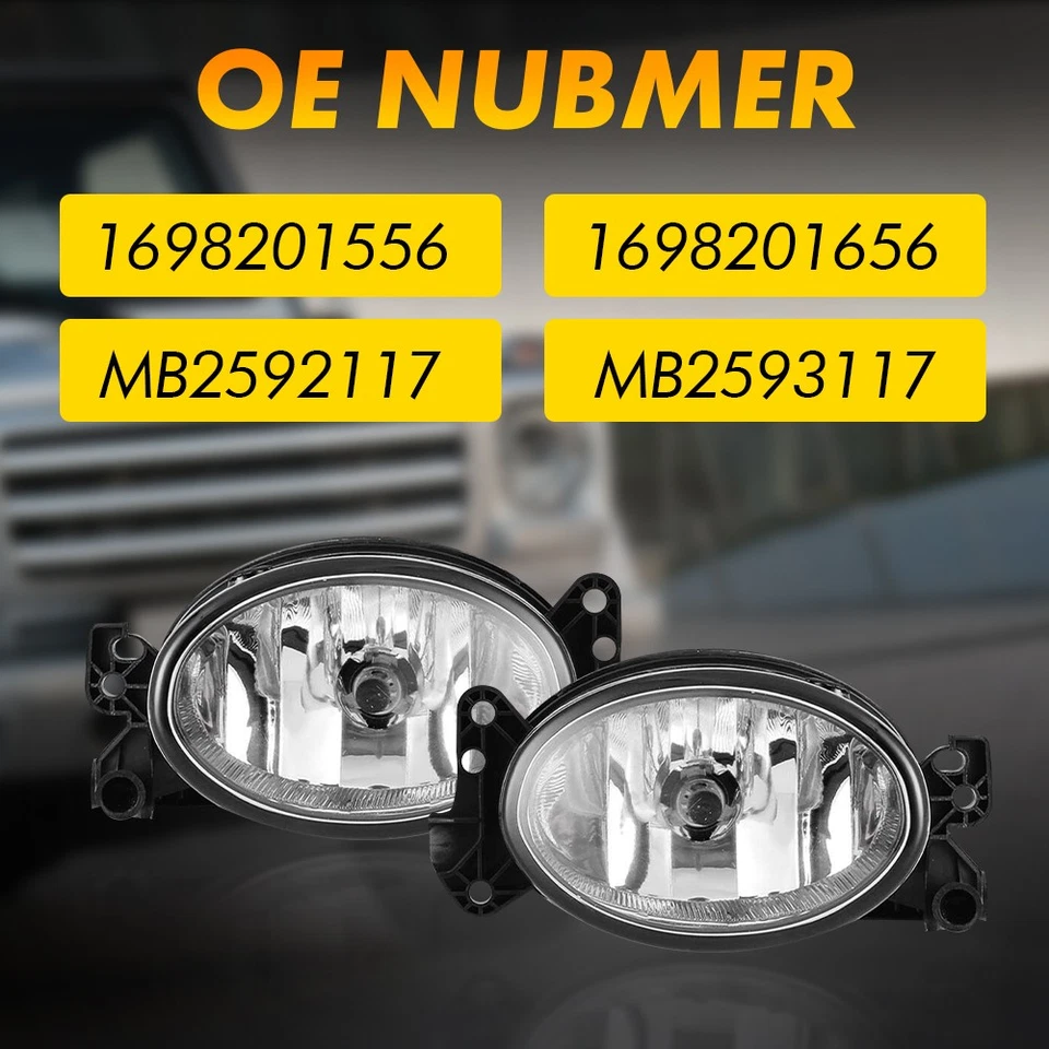 Luces de parachoques antiniebla 2 piezas para lámparas MERCEDES-BENZ 2007-08 SL550 SL600 SL500 Foto 3 de 4