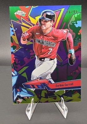 2026 Topps Chrome Wild Style Corbin Carroll Green Refractor 76/99 #WST-11 DBacks