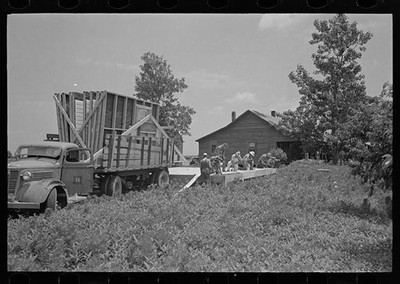 Southeast Missouri Project 1938 House Erection Panels Arriving Platform