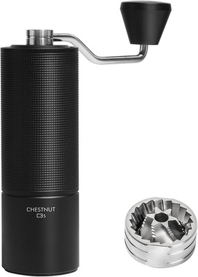 TIMEMORE Chestnut C3S Manual Coffee Grinder, Stainless Steel S2C Conical Burr Co