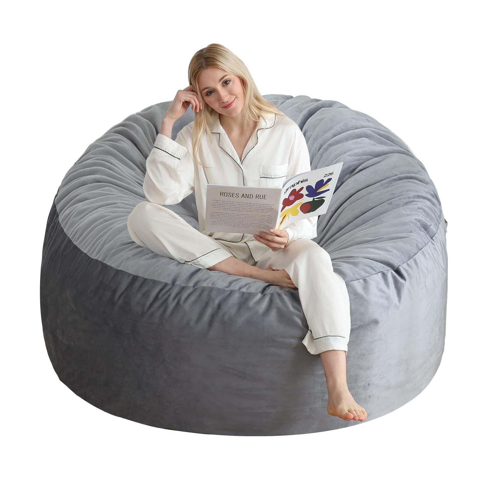 , Memory Foam Chairs For Adults 3 Foot, Dark Grey