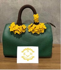 Crochet Handle Cover for LV SPEEDY, size25,30,35 Keepall, Alma, Louise Vuitton