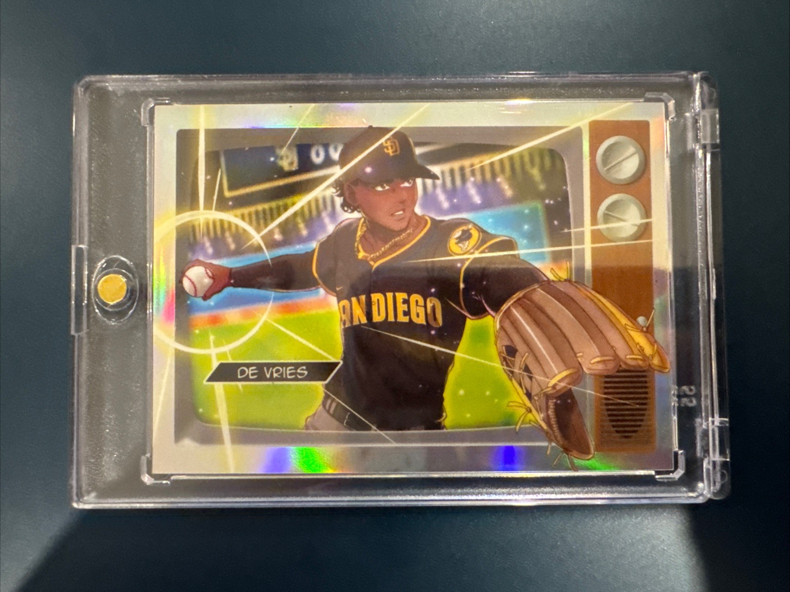 2025 Bowman Chrome Leo De Vries Anime Refractor BA-8 Case Hit San Diego Padres