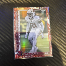 2025 Topps Chrome Red Leather Garrett Williams Arizona Cardinals …
