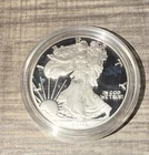 2003-W American Silver Eagle Proof 1 oz .999 Silver Dollar Coin Capsule