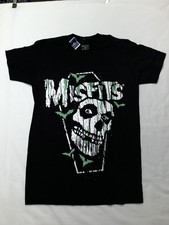 Misfits BandMerch Shirt Mens Small Black Skull Coffin Band Graphic Punk Tee