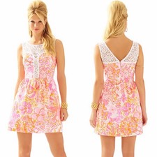 Clearance Sale! Lilly Pulitzer RAEGAN FIT FLARE SHIFT DRESS $238 SIZE 6