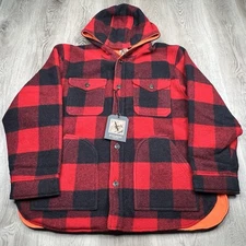 Filson Snohomish Reversible Jacket Mens Size XL Xtra Large Red Plaid NWT