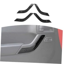  for Wrangler JK Inner Door Handle Panel Trim Cover for Jeep Carbon Fiber