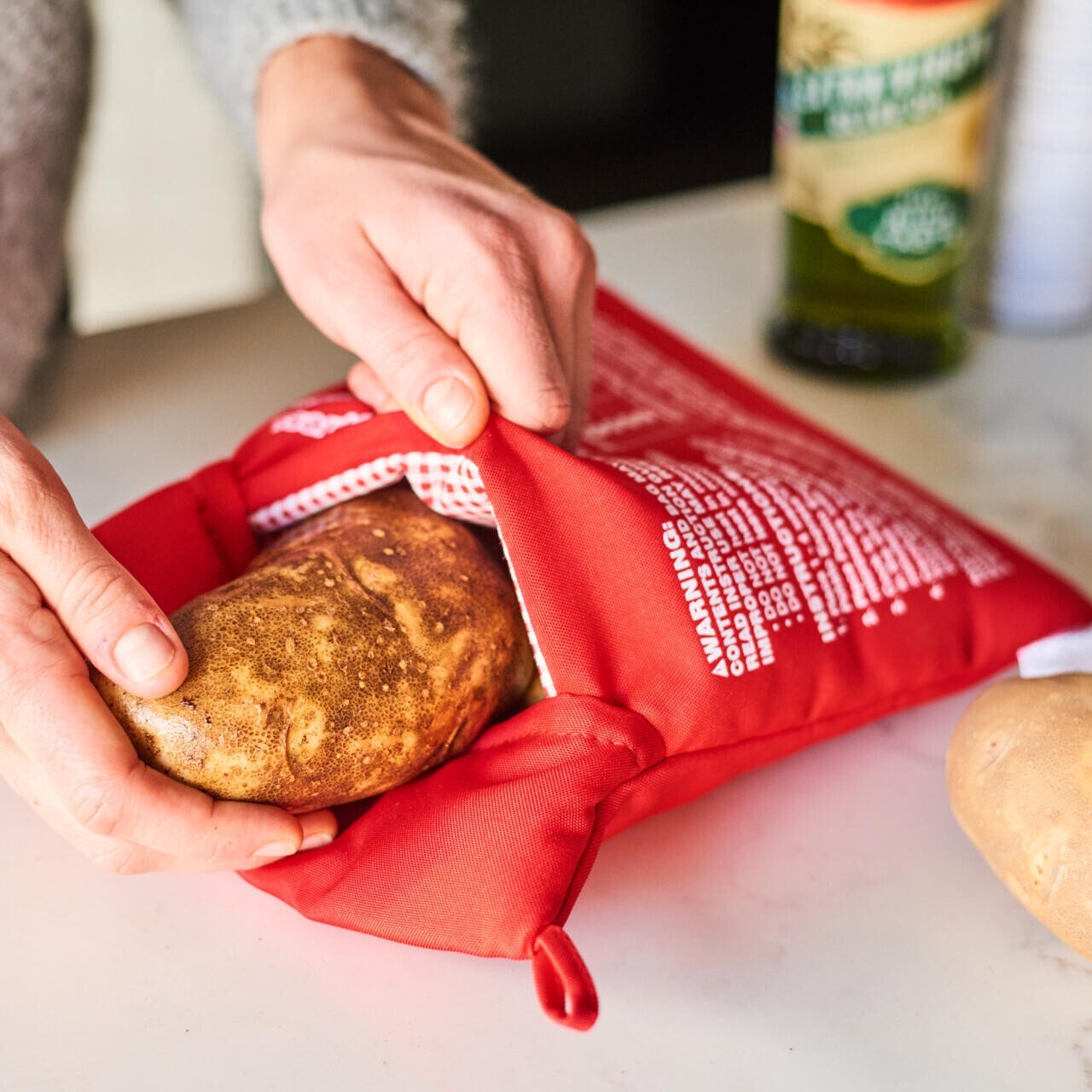 Pack 2 Bolsas para Asar Patatas Microondas - Cocción Rápida y Fácil en Minutos