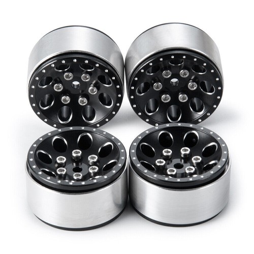 Cerchio ruota FLYXM CNC 1,0" Beadlock + pneumatico per auto cingolata 1/24 RC assiale SCX24 90081 - Foto 23 di 28