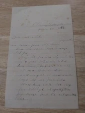 Handwritten Letter from Norway Lake, Minnesota Dated 1899 (not English)