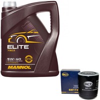 MotoröL Set 5W40 5 Liter + ÖLfilter SM 174 FüR Audi 80 Avant A4 A6 A8 2.6 2.8