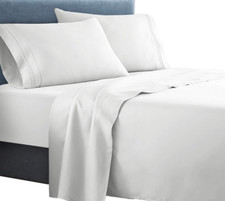 King Sheet set White Deep Pocket Microfiber 4 pc Allergy Free