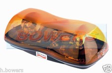 12V BRITAX A421 SINGLE BOLT DOUBLE TWIN ROTATING AMBER MINI LIGHTBAR BEACON BAR