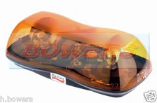 12V BRITAX A421 SINGLE BOLT DOUBLE TWIN ROTATING AMBER MINI LIGHTBAR BEACON BAR