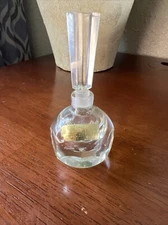 Vintage Hand Blown-Hand Cut Empty Toscany Crystal Perfume Bottle - Romania