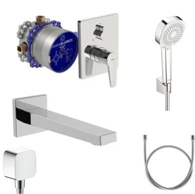 Hansa Unterputz Badewannenarmatur Hansa Polo Set Wanne Bluebox Wanneneinlauf