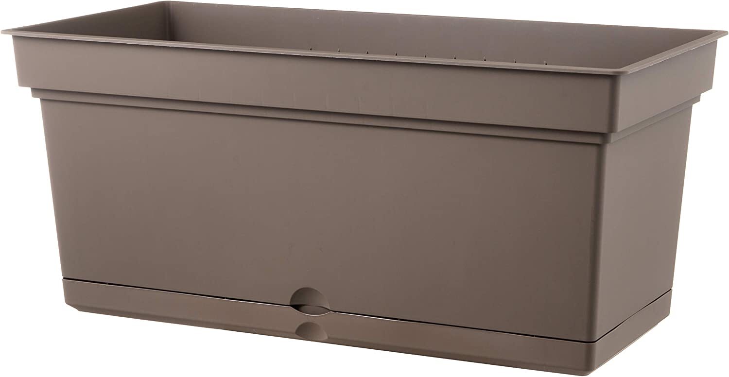 Teraplast Vaso Fioriera Aqua Elements 78 Marrone Plastica Riciclabile 78x38xh38