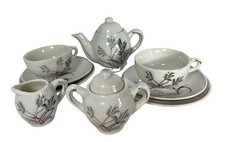 Doll Toy China Tea Set 11 Piece Wheat Pattern Service For Two Japan