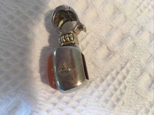 LAGOS Sterlingsilber Pfirsich Mondstein Anhänger - Bild 3 von 7
