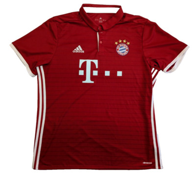 Gr. XL   original FC Bayern München Trikot Adidas 2016/2017 rot Heim FCB   TOP