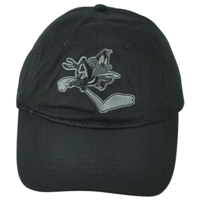 Looney Tunes Black Daffy Duck Cartoon Relaxed Snapback Curved Bill Adult Hat Cap