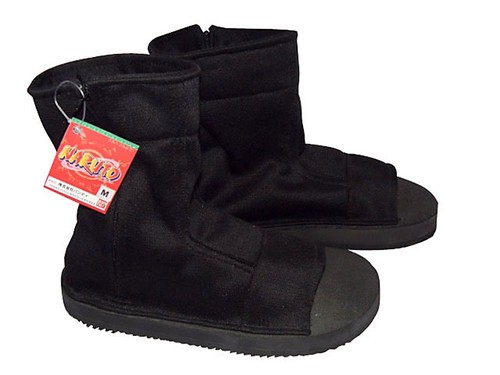 Naruto Shippuden Disfraz de Cosplay de Sandalias para mujer Negro Ninja |  eBay