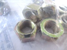 5/8"-11 Grade C Hex Lock Nut  SteelZinc Yellow Coarse 10 Pack New