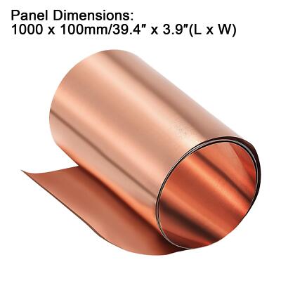 Copper Sheet Roll Metal Foil Plate 39.4“ x 3.9” x 0.008“ | eBay