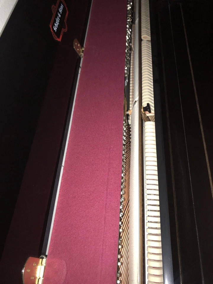 Ebony upright piano used - Image 4 of 4