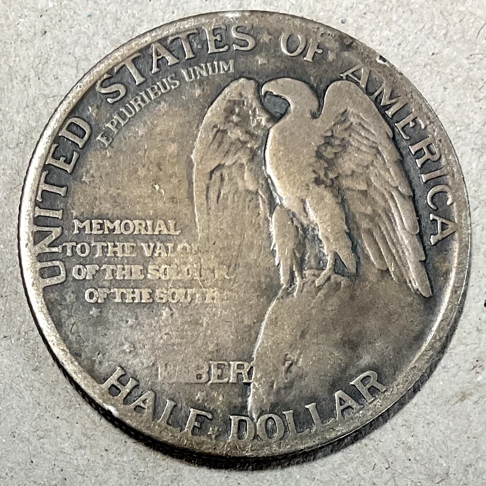 1925 stone mountain commemorative half dollar with beautiful toning / patina - Image 4 of 4