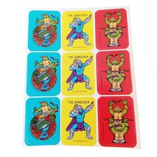 1989 Mirage Studios Teenage Mutant Ninja Turtles Sticker Sheet CLEARANCE