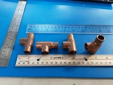 Mueller Streamline W04021  Reducing Tee 5/8"x1/2"x5/8" Nominal C x C x C 700psi 