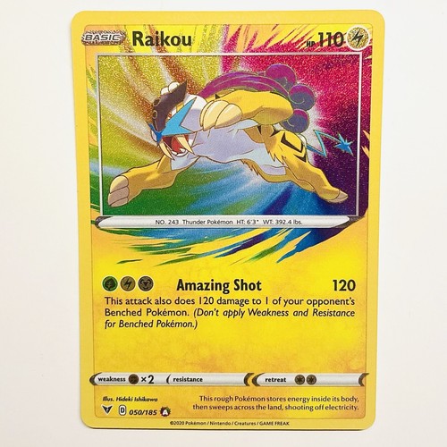 Pokemon TCG Raikou 050/185 Vivid Voltage Amazing Rare Near Mint