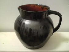 Large Edwin Beer Fishley Fremington North Devon Art Pottery Lustre Jug / Pitcher