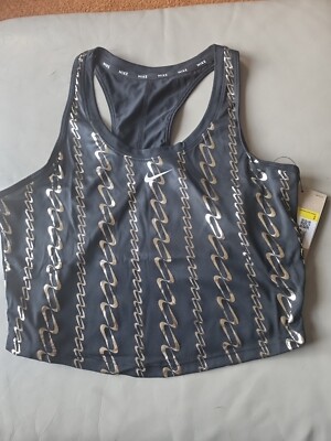 Nike DRI-FIT Weste All Over Logo 'Black & Gold' | FB5591-010