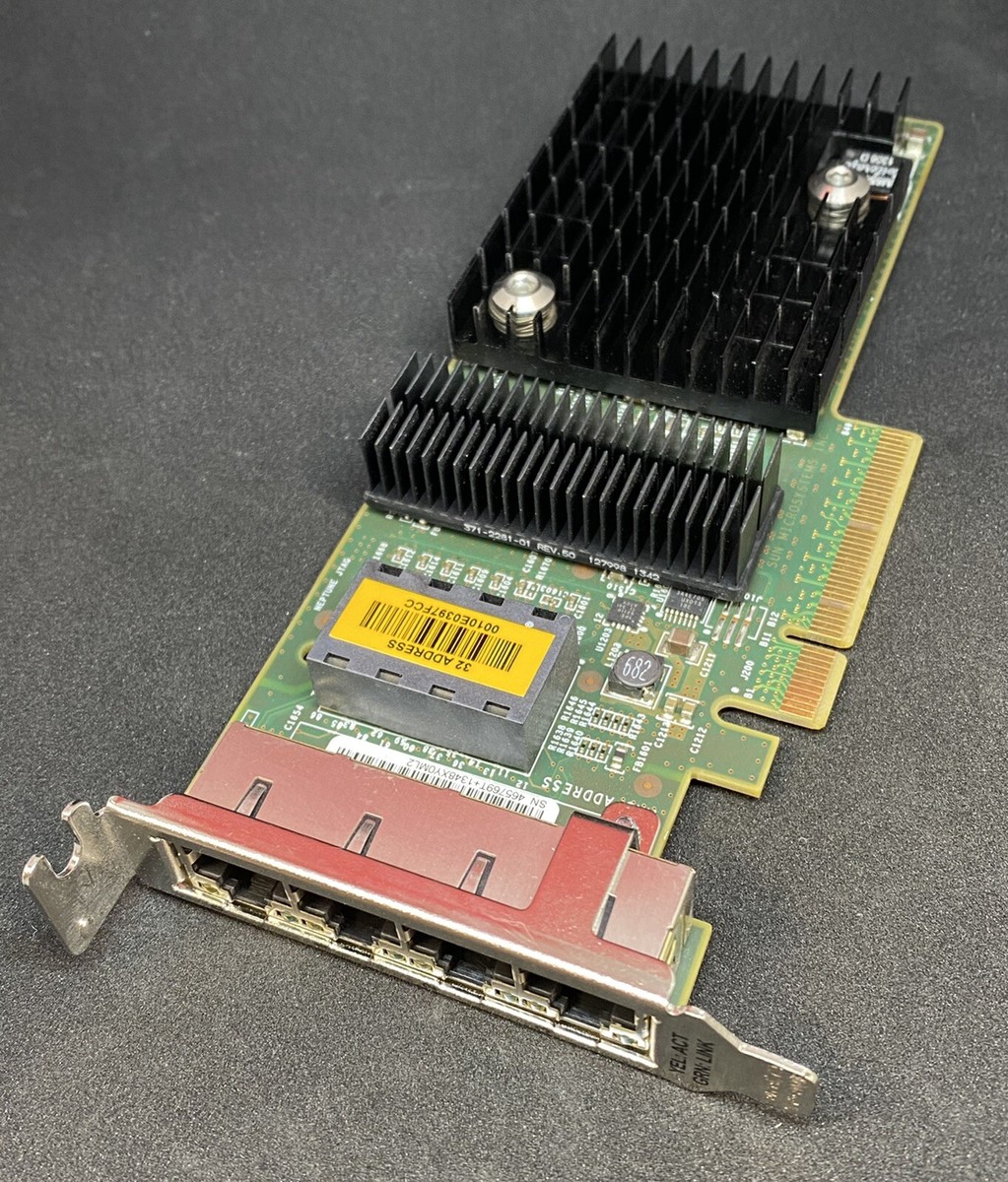 Syun Sun Oracle Quad Port GbE PCIe Gigabit UTP Low Profile