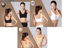 Bamboo Eco Organic Shaper Crop Sports Yoga Bra Vest Odor Free Lingerie UK